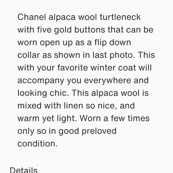 Chanel turtleneck - Picture 10 of 10